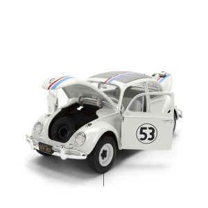 JADA DISNEY THE LOVE BUG MASINUTA METALICA HERBIE VOLKSWAGEN BEETLE SCARA 1 LA 24 - Img 5
