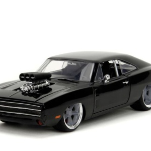 JADA FAST AND FURIOUS MASINUTA METALICA DODGE CHARGER 1970 NEGRU SCARA 1 LA 24 - Img 2