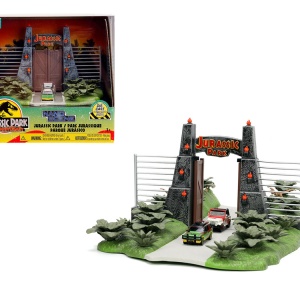 JADA JURASSIC PARK SCENA NANO CU 2 VEHICULE METALICE - Img 8