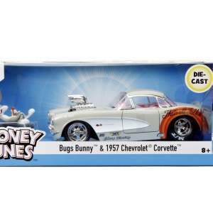 JADA MASINUTA METALICA BUGS BUNNY 1957 CHEVROLET CORVETTE 1:24