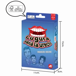 Joc de memorie, AS, Joc de cărți cu gura până la urechi, multicolor, 60 cărți, clepsidră - Img 3
