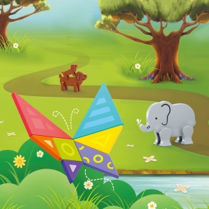 Joc Educational pentru Copii, Tangram Magnetic - Img 3