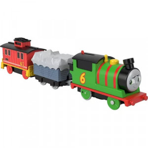 Locomotiva Motorizata Brake Car Bruno Percy cu doua vagoane, Thomas si Prietenii - Img 4
