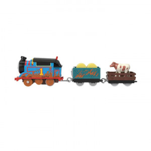 Locomotiva motorizata Muddy Thomas cu doua vagoane Thomas si Prietenii - Img 6