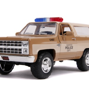 MACHETA METALICA 1980 CHEVY POLICE K5 SCARA 1 LA 24 - Img 3