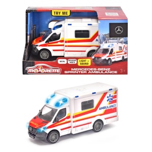MAJORETTE AMBULANTA MERCEDES BENZ SPRINTER CU LUMINI SI SUNETE
