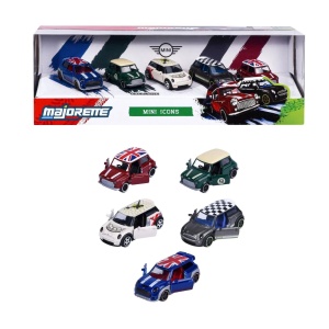 MAJORETTE SET 5 MASINUTE METALICE MINI ICONS SCARA 1 LA 64 - Img 3