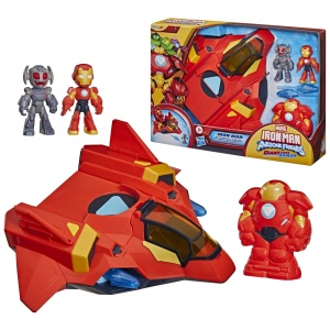 MARVEL IRON MAN SI PRIETENII SAI UIMITORI SET ARMURA GIGANTICA IRON JET - Img 9