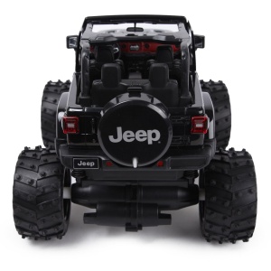 MASINA CU TELECOMANDA JEEP WRANGLER JL NEGRU CU SCARA 1 LA 14 - Img 6