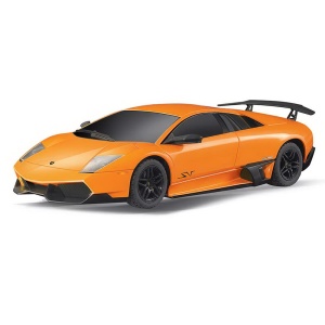 MASINA CU TELECOMANDA LAMBORGHINI MURCIELAGO LP670 PORTOCALIU CU SCARA 1 LA 24 - Img 5