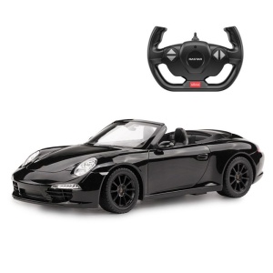 Masina cu telecomanda Porsche 911 Carrera S Negru, scara 1:12, dimensiuni 50x20x22cm - Img 3