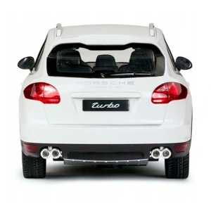 MASINA CU TELECOMANDA PORSCHE CAYENNE TURBO ALB CU SCARA 1 LA 14 - Img 5