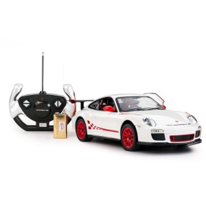 MASINA CU TELECOMANDA PORSCHE GT3 ALB CU SCARA 1 LA 14