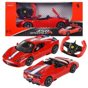 Mașină cu telecomandă Rastar Ferrari 458 Speciale, roșie, 1:14, dimensiuni 32.6x16.3x8.8cm - Img 7