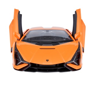 Masina cu telecomanda Rastar Lamborghini Sian portocalie, scara 1:14, 35.5x16.3x8.2cm - Img 5