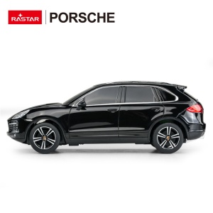 Masina cu telecomanda Rastar Porsche Cayenne Turbo, 1:24, negru, 20.2x8.1x7.1cm - Img 6