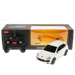 Masina cu telecomanda Rastar Porsche Cayenne Turbo alba, scara 1:24, 20.2x8.1x7.1cm - Img 8