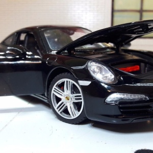 MASINUTA METALICA PORSCHE 911 NEGRU SCARA 1 LA 24 - Img 4