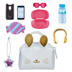 Mini gentuta de mana cu 6 surprize, Real Littles, Handbag, S3, Alb - Img 2