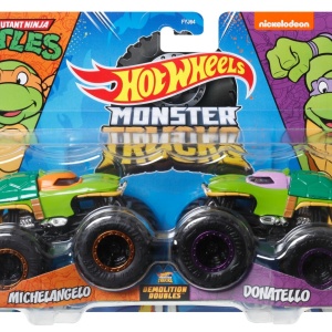 MONSTER TRUCK SET 2 MASINI SCARA 1 LA 64 MICHELANGELO SI DONATELLO