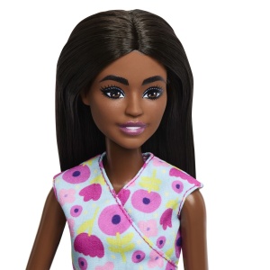 Papusa Barbie Bruneta Set de Joaca Medic Pediatru, multicolor, 32.5x19x6.5cm - Img 6