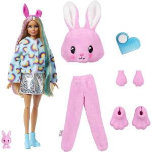 Papusa Barbie Cutie Reveal, Papusa Surpriza cu 10 accesorii - Img 4