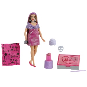 Papusa Barbie Party Unboxed Reveal, cu 10 Accesorii Surpriza - Img 2