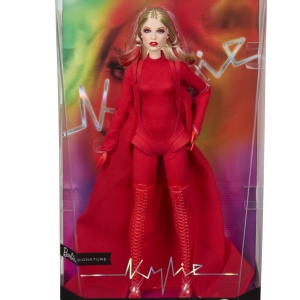 Papusa Barbie Signature Kylie Minogue, multicolor, 60.5x33x20.5cm - Img 2