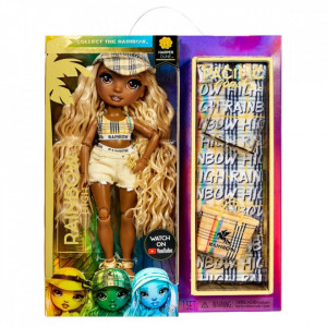 Papusa cu accesorii Rainbow High Pacific Coast - Harper Dune, 28 cm