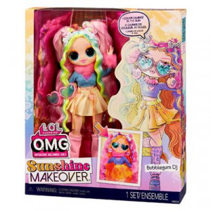 Papusa L.O.L. Surprise! O.M.G. Sunshine Makeover − Bubblegum DJ - Img 5