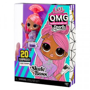 Papusa LOL Surprise OMG Sports Fashion Doll Skate Boss cu 20 de accesorii - Img 5