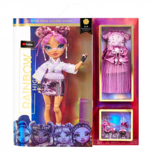 Papusa Rainbow High Fashion Doll, S4, Lila Yamamoto, 28cm