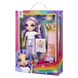Papusa Rainbow High PJ Party Fashion, Violet Willow - Img 5