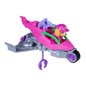 PATRULA CATELUSILOR FILMUL CU DINOZAURI SET DINO VEHICUL AVION CU FIGURINA SKYE SI ACCESORII 15CM - Img 4