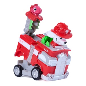 PATRULA CATELUSILOR FILMUL CU DINOZAURI SET VEHICUL CU RAMPA SI FIGURINA MARSHALL - Img 2