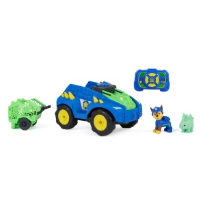 PATRULA CATELUSILOR FILMUL CU DINOZAURI SET VEHICUL DINO RC CU TELECOMANDA FIGURINA CHASE SI ACCESORII - Img 3