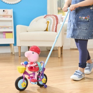 PEPPA PIG SET GATA DE PEDALAT PAPUSA PEPPA CU BICICLETA SI ACCESORII - Img 4