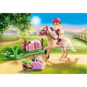 Playmobil Country - Pony Farm, Figurina colectie ponei de calarie german  - Img 2