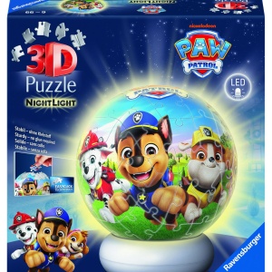 PUZZLE 3D GLOB PATRULA CATELUSILOR CU LED