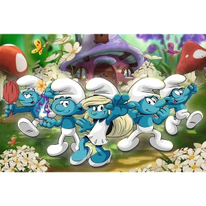 PUZZLE TREFL 100 STRUMFII FACETI CUNOSTINTA CU STRUMFII - Img 2
