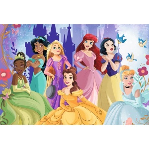 PUZZLE TREFL 100 TREFL PREMIUM PLUS KIDS DISNEY PRINCESS RELAXARE CU PRINTESELE CU POSTER - Img 2