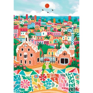 PUZZLE TREFL 1000 PREMIUM PLUS BARCELONA SPANIA - Img 2