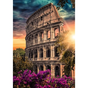 PUZZLE TREFL 1000 PREMIUM PLUS COLOSSEUM AMFITEATRUL DIN ROMA - Img 2
