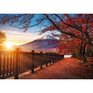PUZZLE TREFL 1000 PREMIUM PLUS PHOTO ODYSSEY MUNTELE FUJI JAPONIA - Img 2