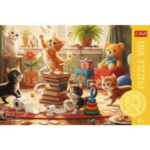 PUZZLE TREFL 160 POFTELE PISICII - Img 3