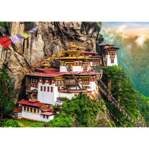 PUZZLE TREFL 2000 CUIBUL TIGRULUI BHUTAN - Img 2