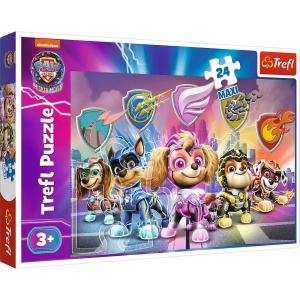 PUZZLE TREFL 24 MAXI PATRULA CATELUSILOR CATEII IN ACTIUNE - Img 1
