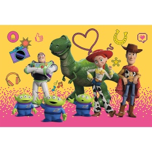 PUZZLE TREFL 24 MAXI PREMIUM PLUS KIDS TOY STORY 5 SI PRIETENII CU POSTER - Img 2