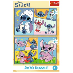 PUZZLE TREFL 2X70 STITCH NU EXISTA PLICTISEALA CU STITCH - Img 4