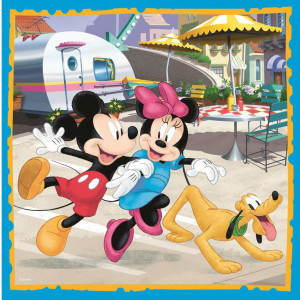 Puzzle Trefl 3 in 1, Mickey Mouse si prietenii, 106 piese - Img 4